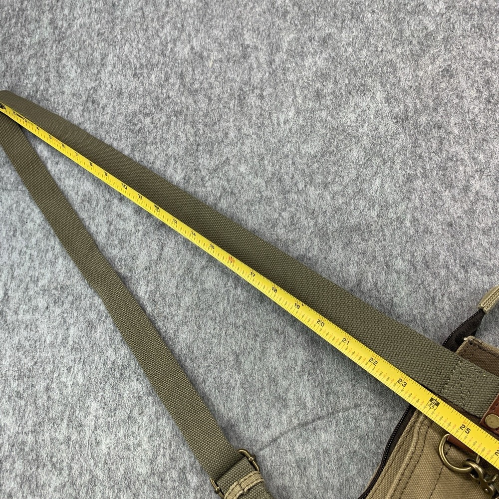 CHALA Patch Crossbody Shoulder Messenger Bag Purse Olive Khaki Owl Keychain - Picture 10 of 10